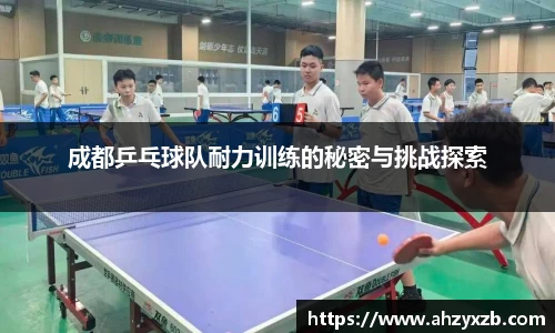 成都乒乓球队耐力训练的秘密与挑战探索
